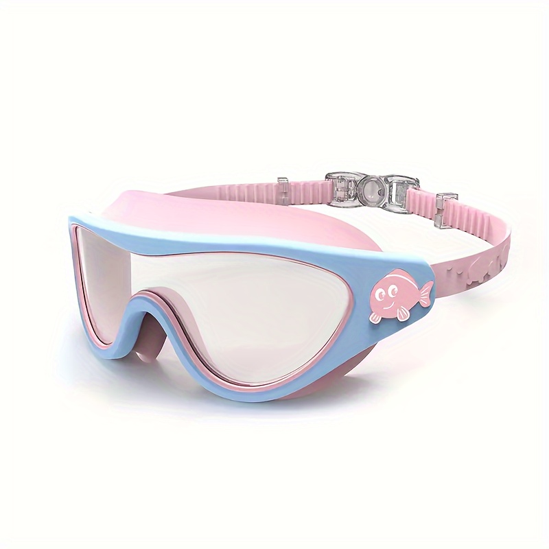 1pc Cartoon Swimming Goggles for Kids, Anti-Fog And Leak-Proof Large Frame Goggles, Suitable for Children Aged 4 to 16.