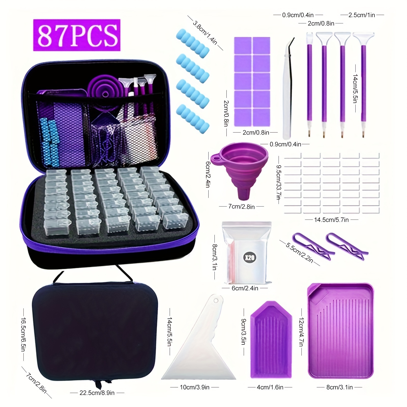 complete diamond painting kit sealed storage jar - Temu