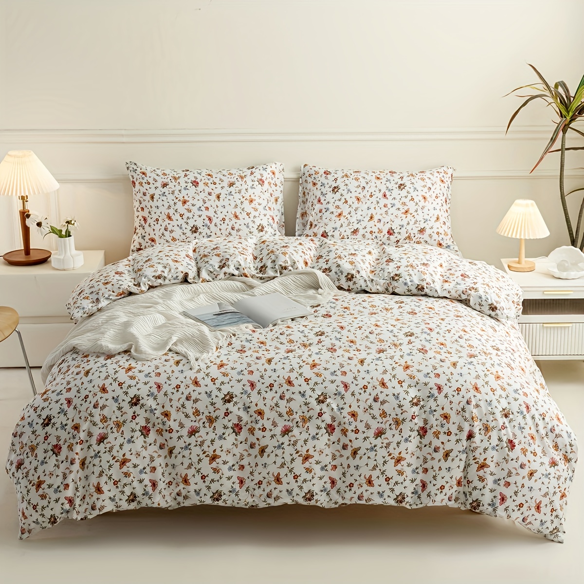 Image of 3pcs Set (2 Pillowcases And 1 Duvet Cover) Bedding, Universal For Double/single/king/cal King Beds, Shrink-resistant And Fade-resistant, Soft And Skin-friendly, Easy To Care