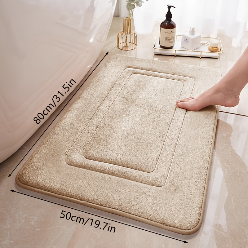 

1 Set Fleece - Foam Bathroom Rug Set, Absorbent Bath Mat And Bath , For Bathroom/, Bathtub Mat, Bathroom , , Entrance Doormat