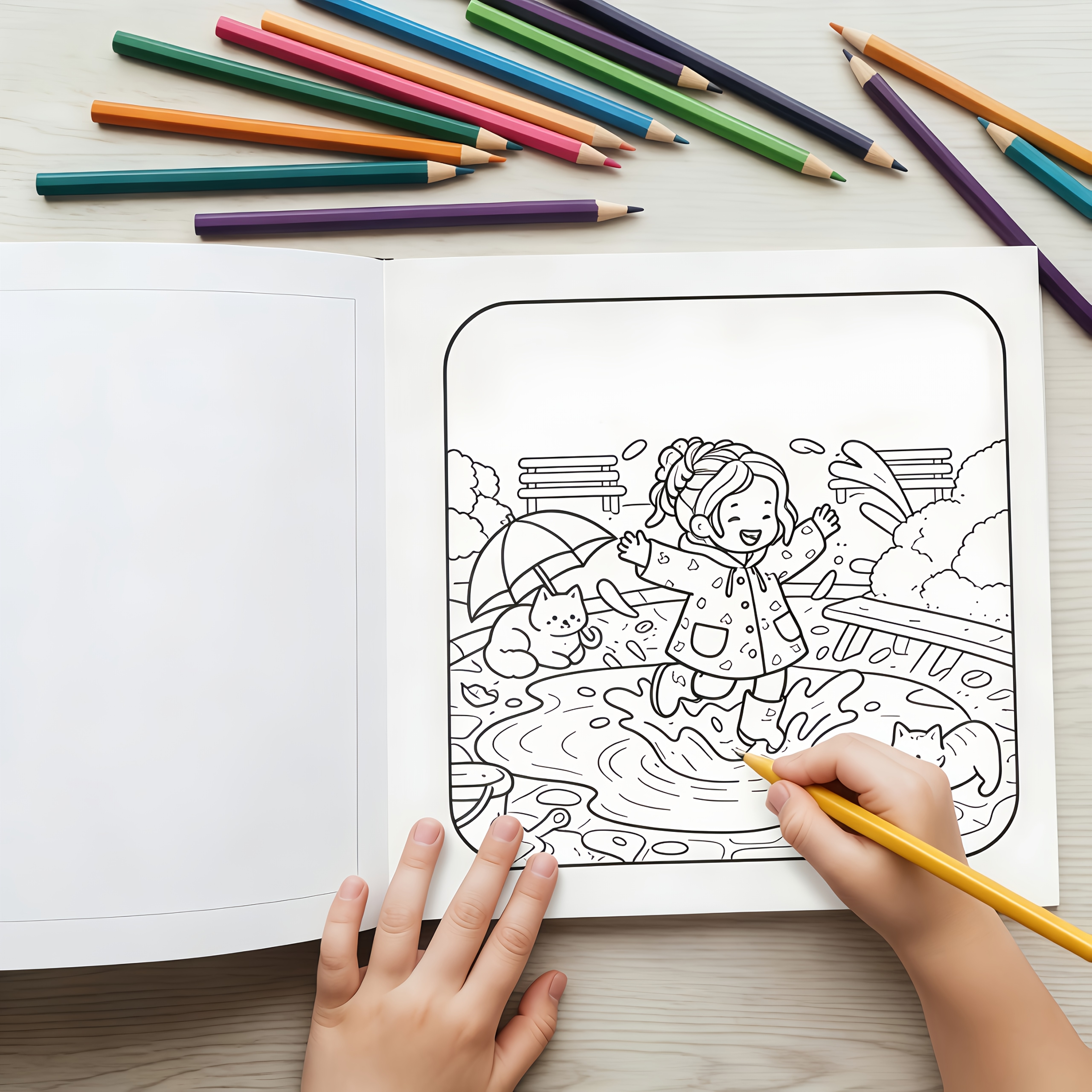 24pcs Easy Colour Illustrations for Kids' Creative Learning