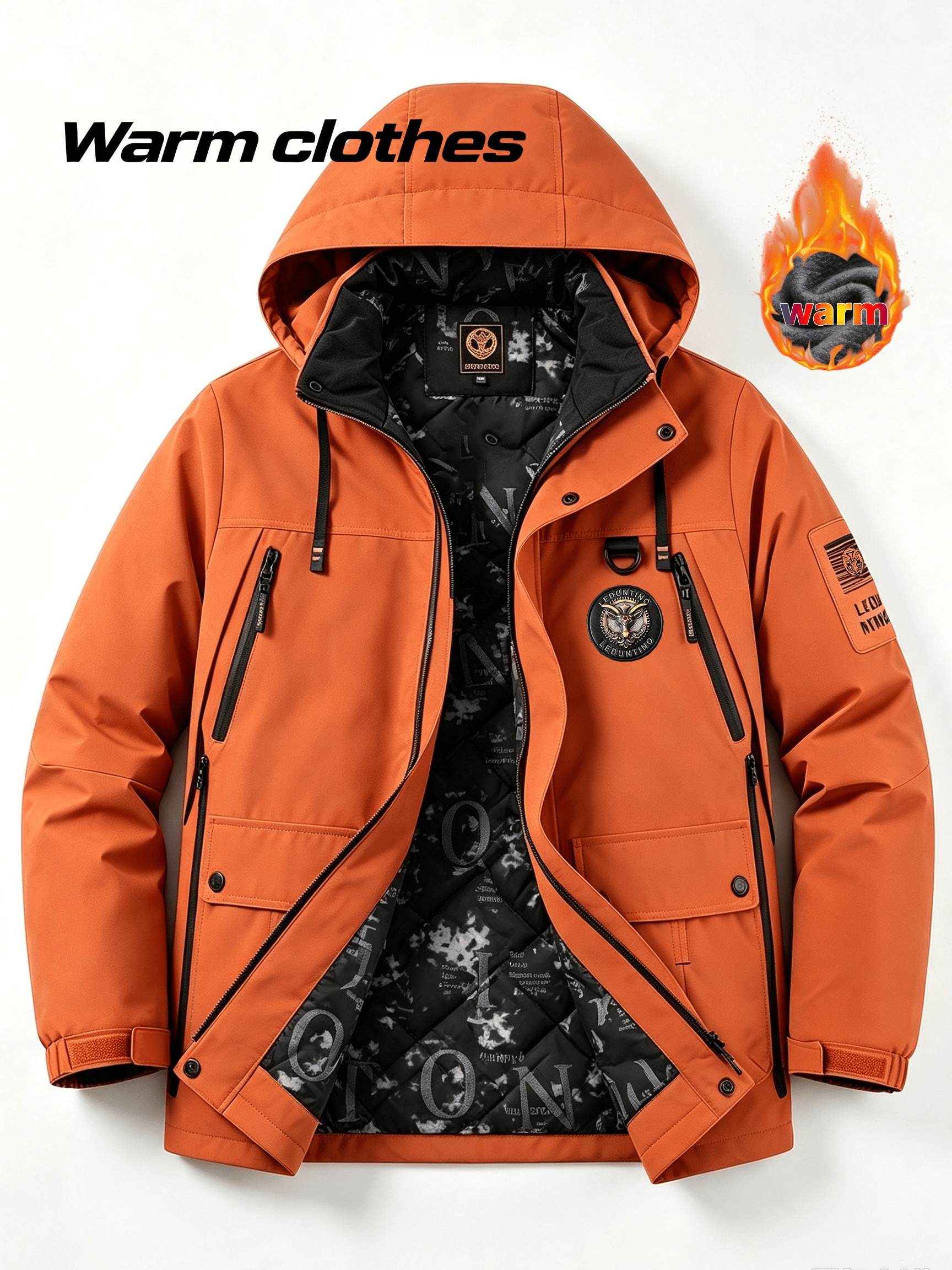 Men's Autumn/Winter Hooded Outdoor Jacket