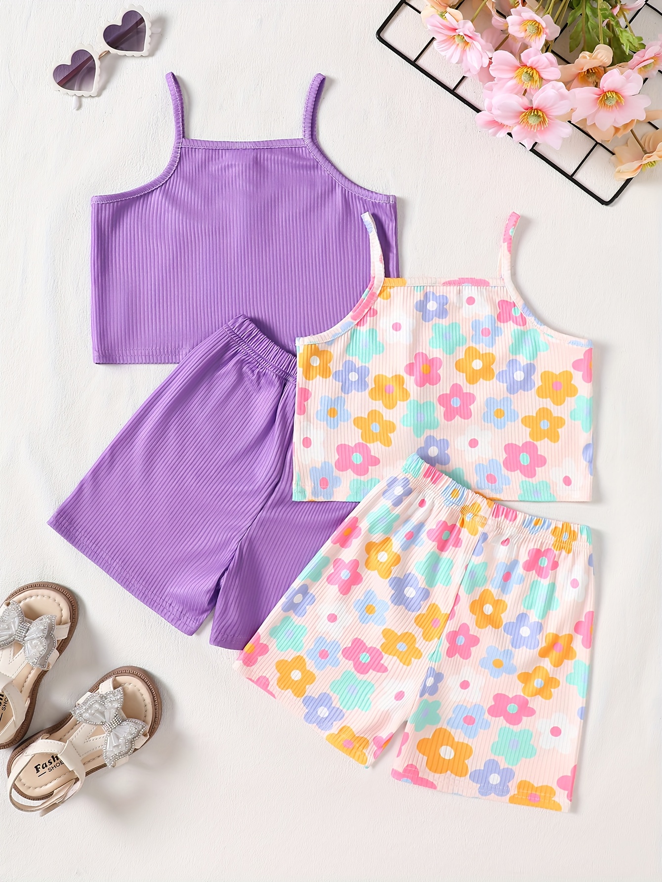 conjuntos shorts tirantes niñas conjunto ropa niños Temu El