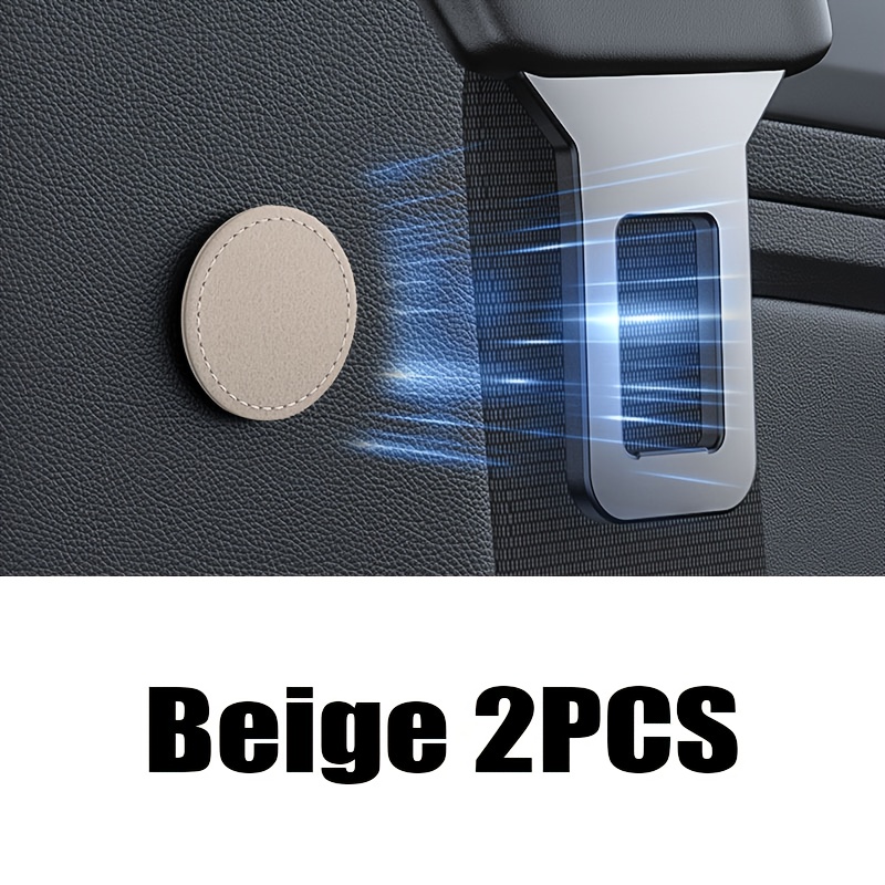 Magnetic Car Seat Belt Holder Pu Leather Seatbelt Non-slip Fixed