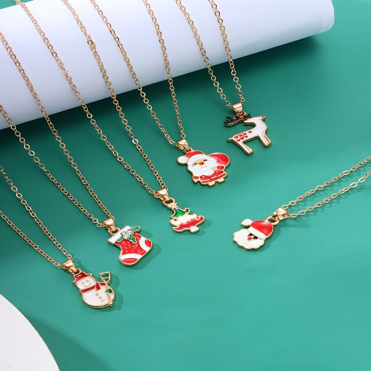 

Jmg 6- Christmas Necklace Set, & Zinc Alloy Pendants , , , Snowman , For & -, All