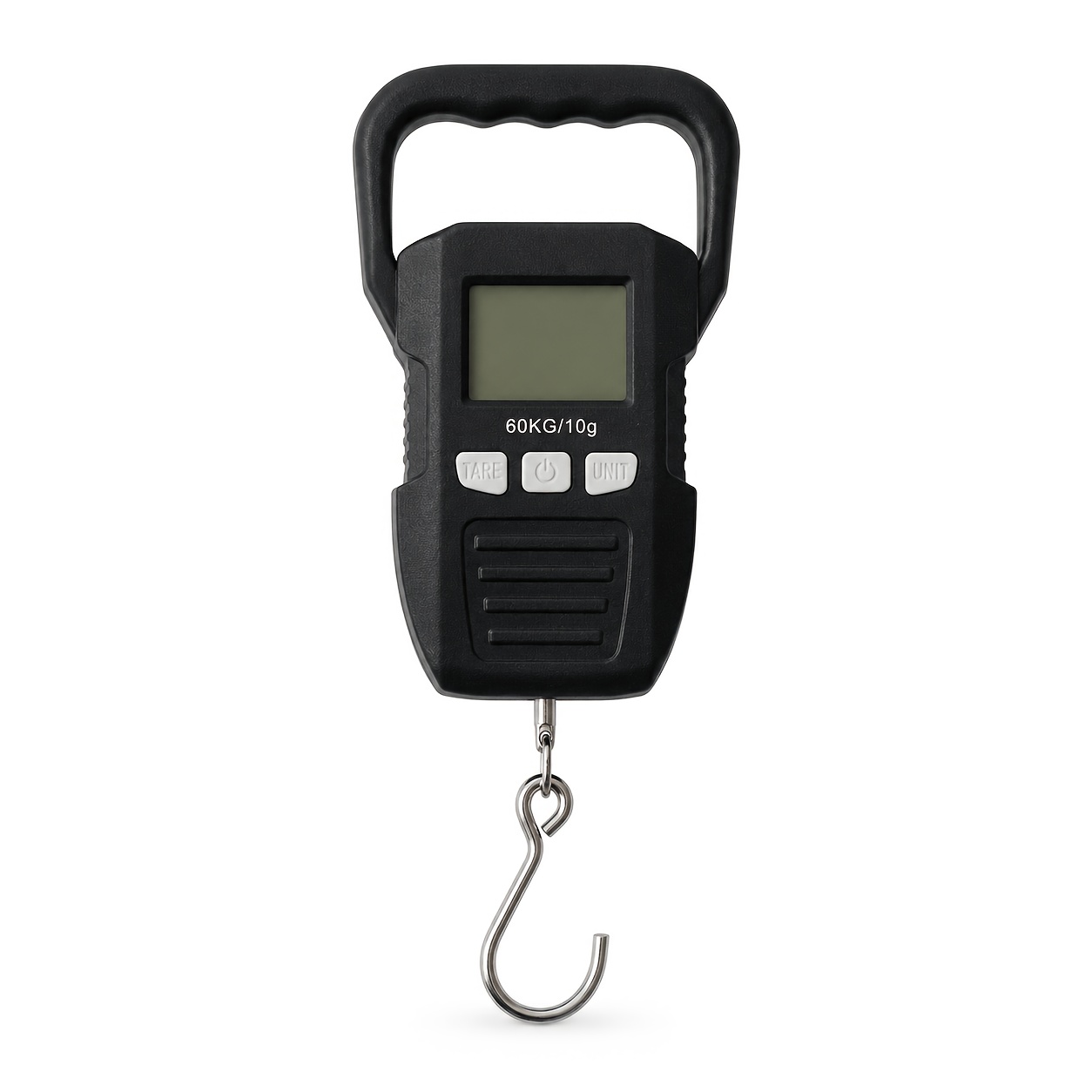 Image of Versatile Digital Hanging Scale - 132lb/60kg Capacity, Large Handle, Backlit Lcd Display For Fishing & Luggage - For & Travelers - Ideal For Weighing Fish, Luggage & More
