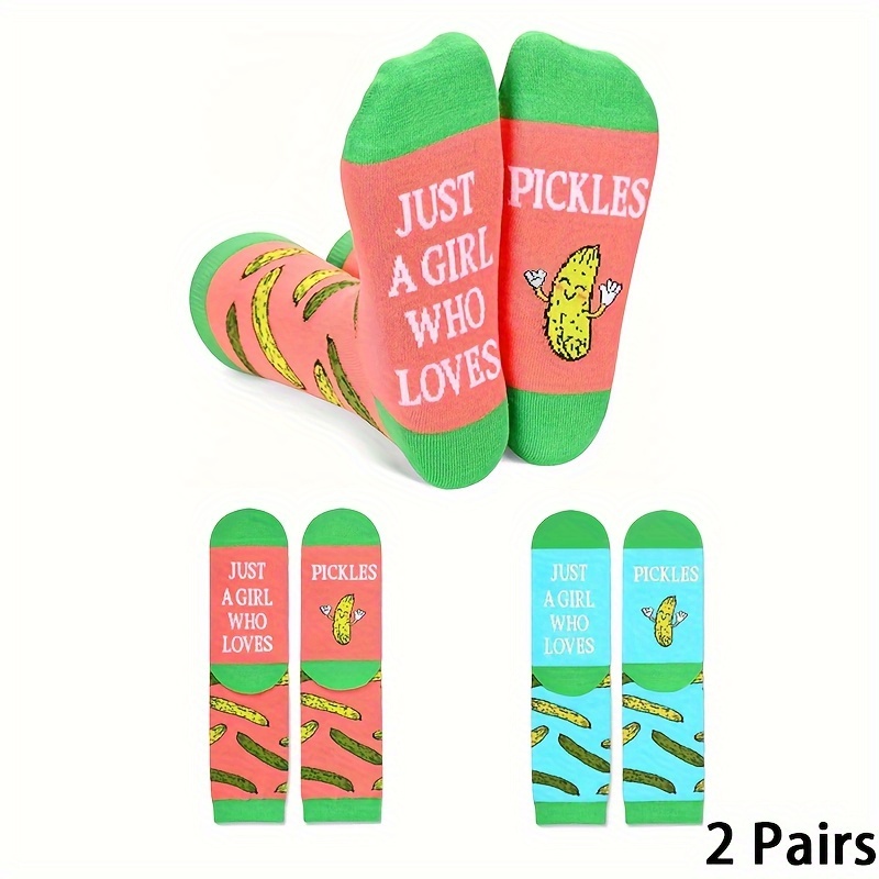 

Mixed Color Men's And Women's Mid-calf Socks-sy-couple Style Funny Kimchi Socks, To Interesting Friends