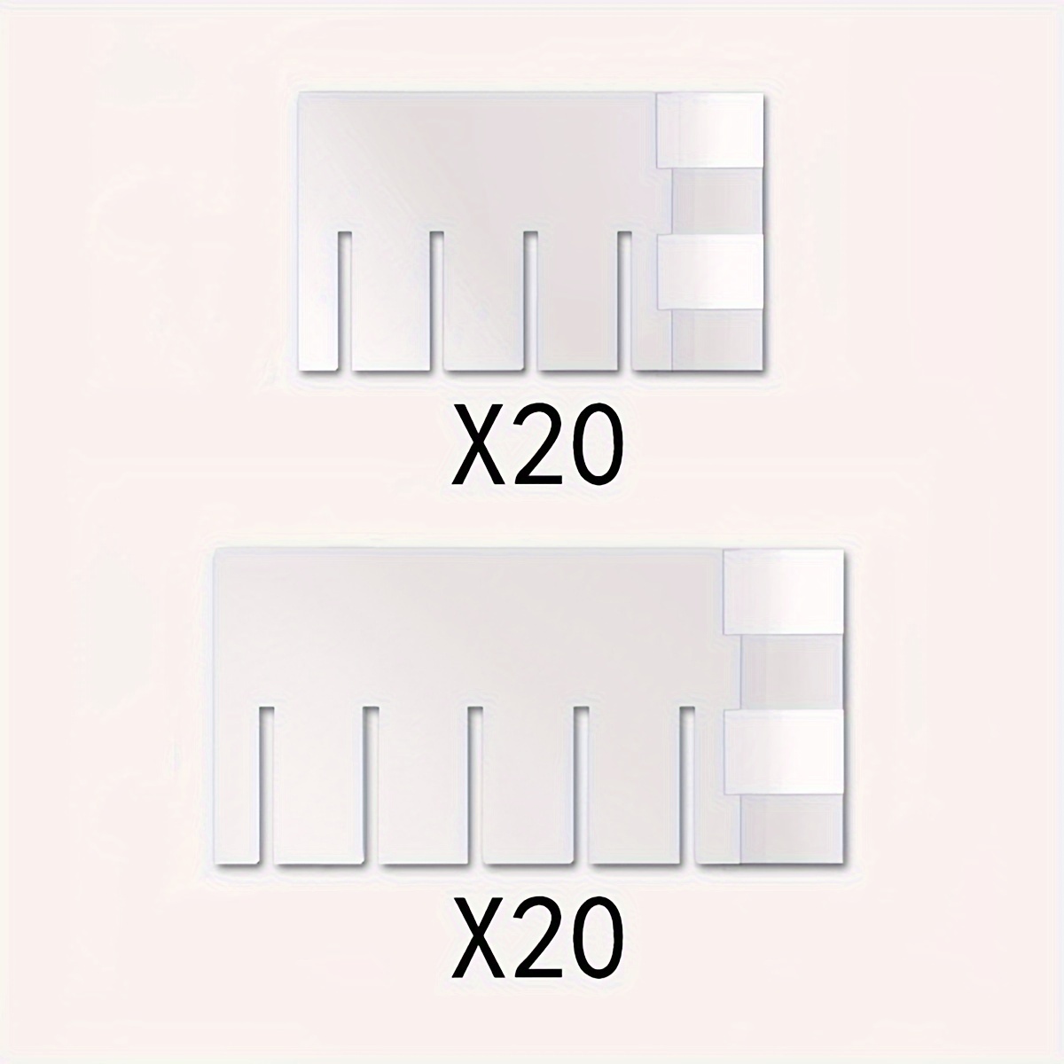 40pcs Clear Drawer Dividers, Adjustable Drawer Dividers, Desk & Drawer Organizer For Home Storage