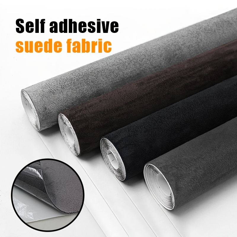 

1pc Self-adhesive Suede Fabric Roll, 11.81x59.06 Inches, Solid Color, Only, For Car Interior Renovation, Jewelry Display Case Decor, Diy Crafts