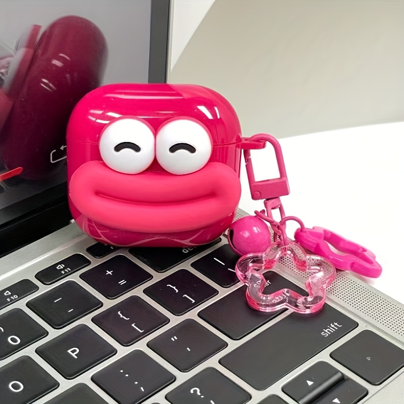 E-shop 3D Wursthund Big Eyes Hülle, geeignet für AirPods Pro kabellose Kopfhörer, kompatibel mit Apple 1, 2, 3, stoßfeste Schutzhülle, ein süßes