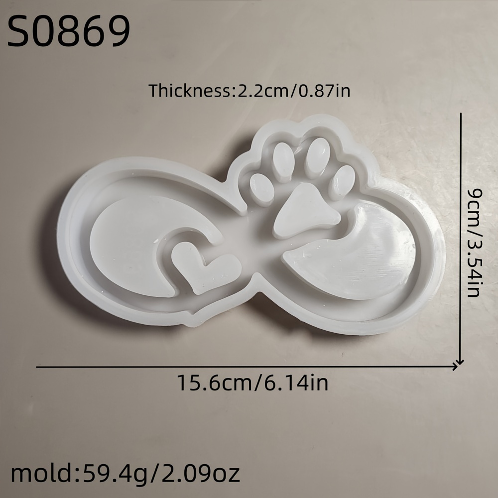 Image of Claw Ribbon 3d Decorative Silicone Mold Diy Candle Silicone Mold Gypsum Decorative Silicone Mold Home Decoration Epoxy Resin Mold S0869