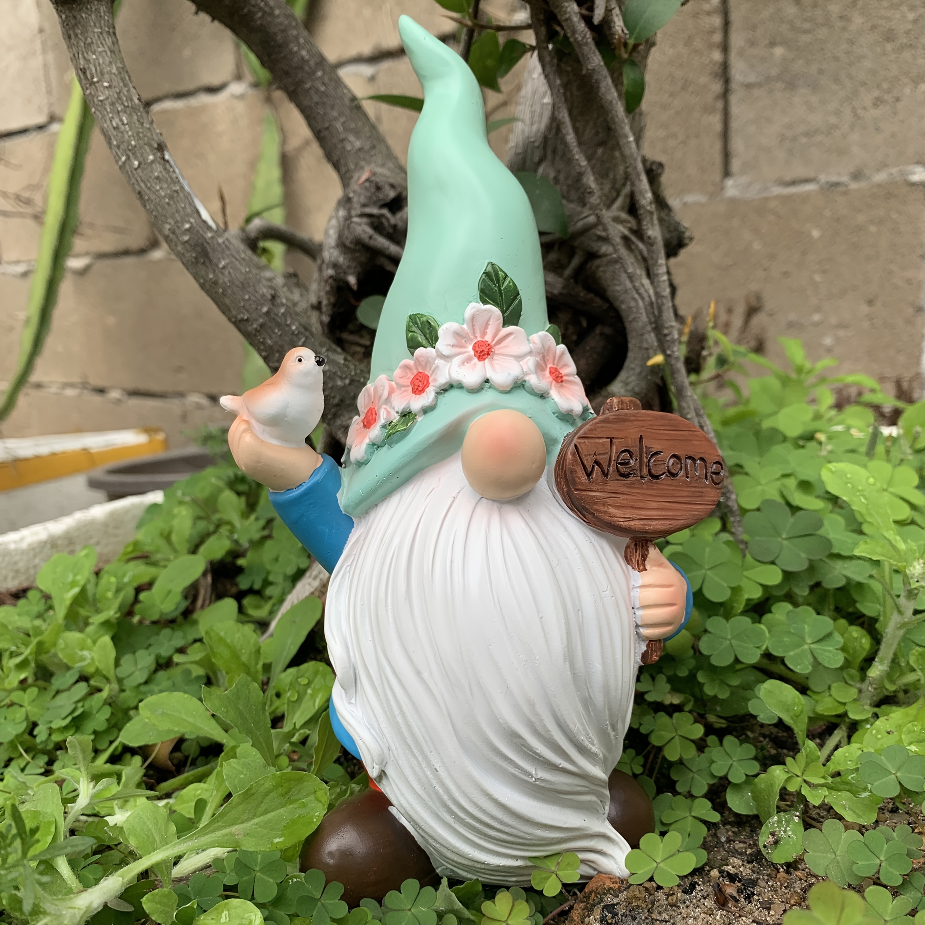 Image of Resin Courtyard Decoration Crafts Dwarf Santa Claus Garden Decorations
