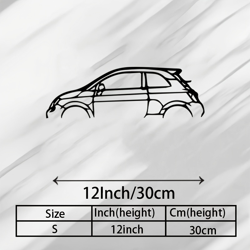 TEMU 1pz Murale in Metallo per Auto - Statua in Ferro per Interni/Esterni, Ufficio, Decorazione per - Regalo Murales per delle Auto (Festa del Pap�)