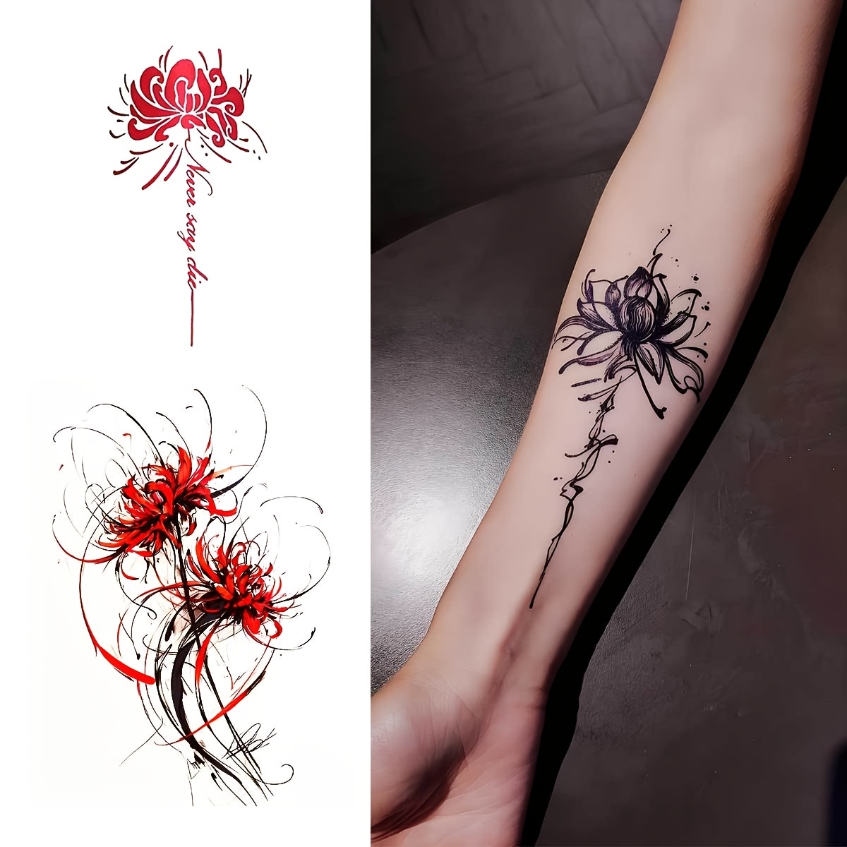 body art tattoo stencil transfer paper cross flower manzhu - Temu Mauritius
