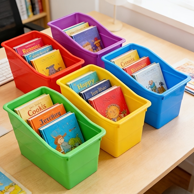 Really Good Stuff - Cesti multiuso in plastica per la scuola o per uso domestico, impilabili in