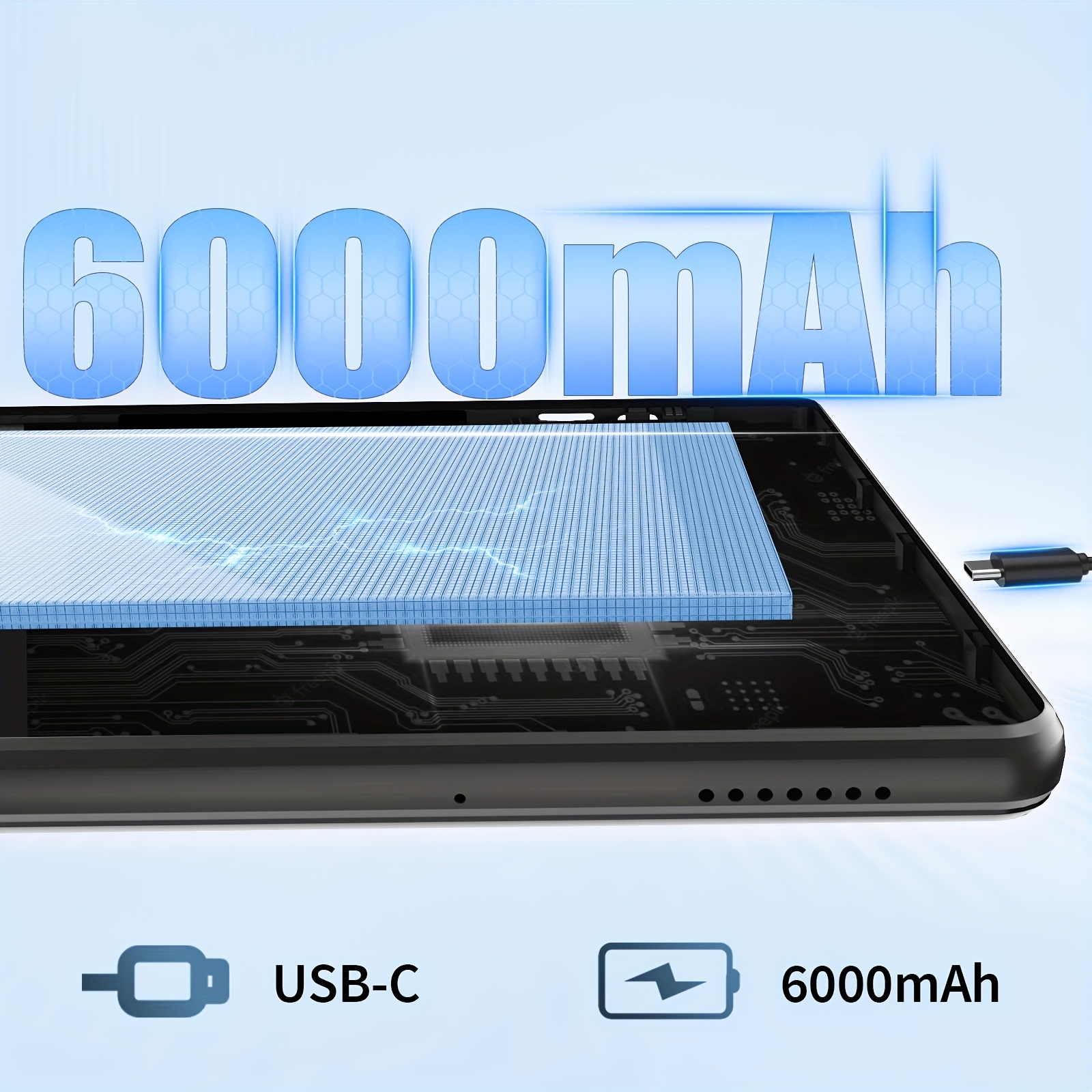 QDDQ 2025 Android 15 Tablet, met 26GB RAM (6GB + 20GB) en 256GB interne opslag, uitbreidbaar tot 1TB (SD-kaart niet inbegrepen). Deze Android Tablet wordt geleverd met een gratis toetsenbord, Pad Case, draadloze muis, stylus, een batterij, Tablet, Pad.