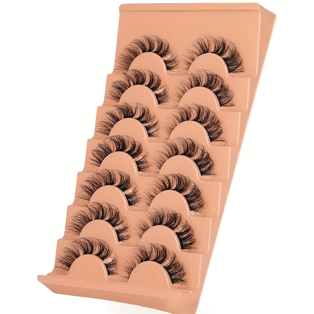 7 Pairs Segmented Layered False Eyelashes Thick Up Eyelashes
