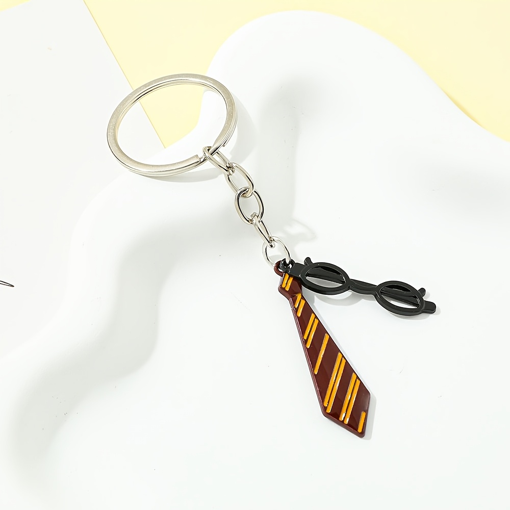 TEMU 1pc Harry Potter de Gafas Personalizado Colgante Llavero