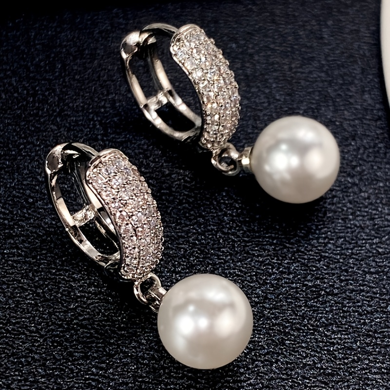 

Vintage Elegant Drop Earrings Synthetic Zirconia Earrings For Women Romantic Wedding Bride