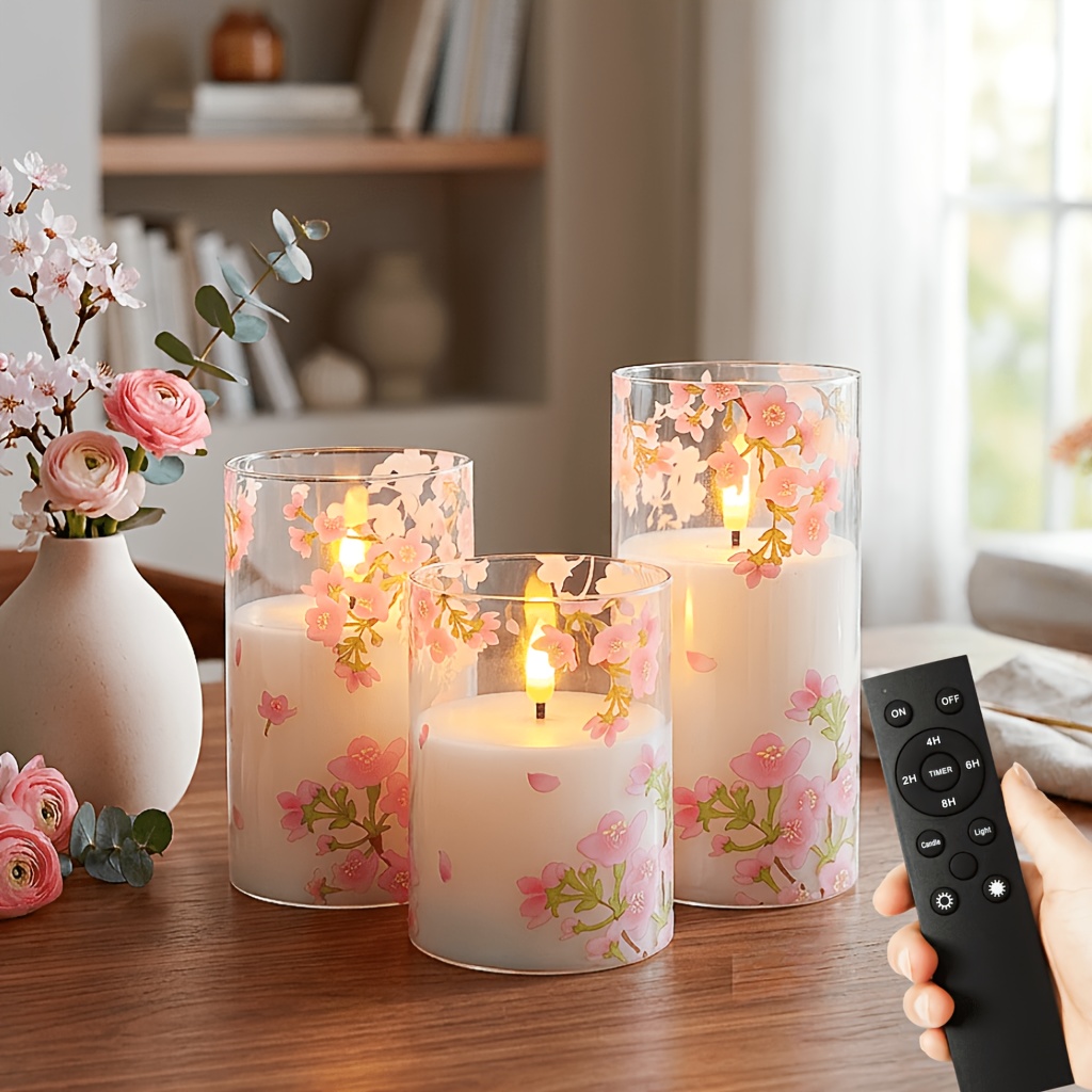 Flammenlose LED-Kerzen – Wiederaufladbar, Dimmbar, Touch-Bedienung, Flackerndes Warmlicht, Sicher Für Kinder & Haustiere, Perfekt Für