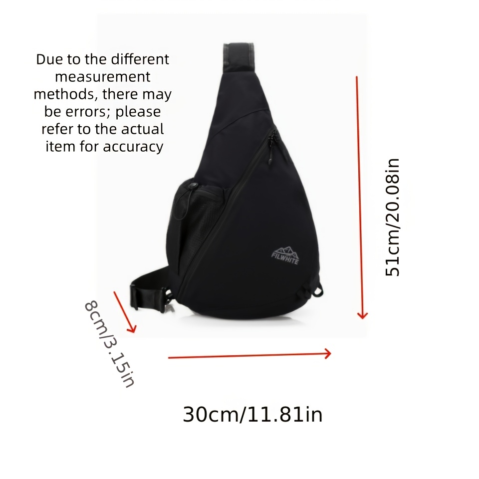 Wasserdichte Sling Chest Bag Mit Flaschenhalter Für Wanderungen_voghion.com