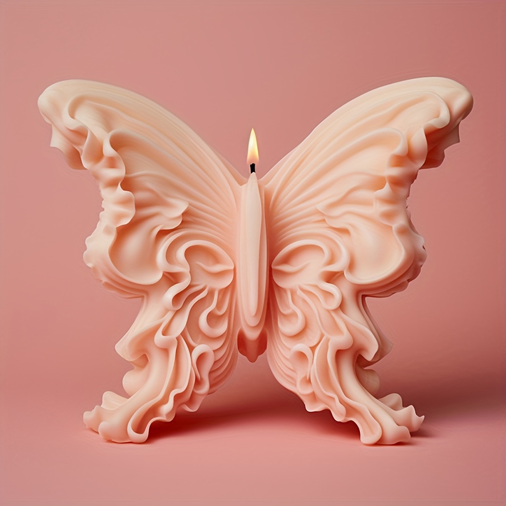 

3d Butterfly Candle Silicone Mold - Diy Origami Butterfly Silicone Candle Mold, Epoxy Resin Mold, Clay Mold, Aromatherapy Stone Ornament, Home Decor, Party And Wedding Supplies