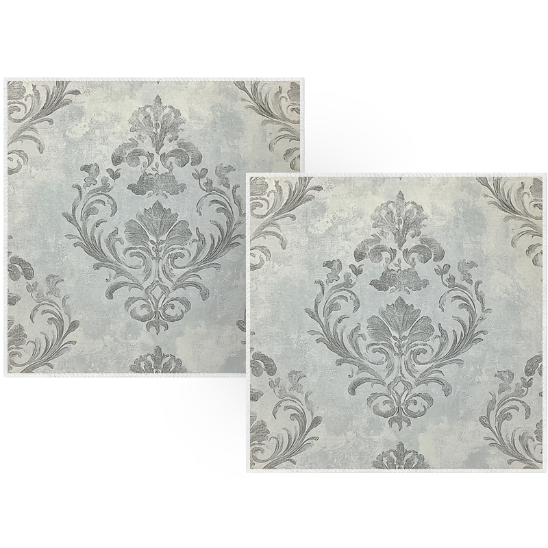 TEMU 2pcs, Shabby Chic Vintage French Damask Wallpaper Dish Towels For Kitchen, Reusable, Ultra Soft, Cleaning Washable Wipes Hand Towel For Holiday