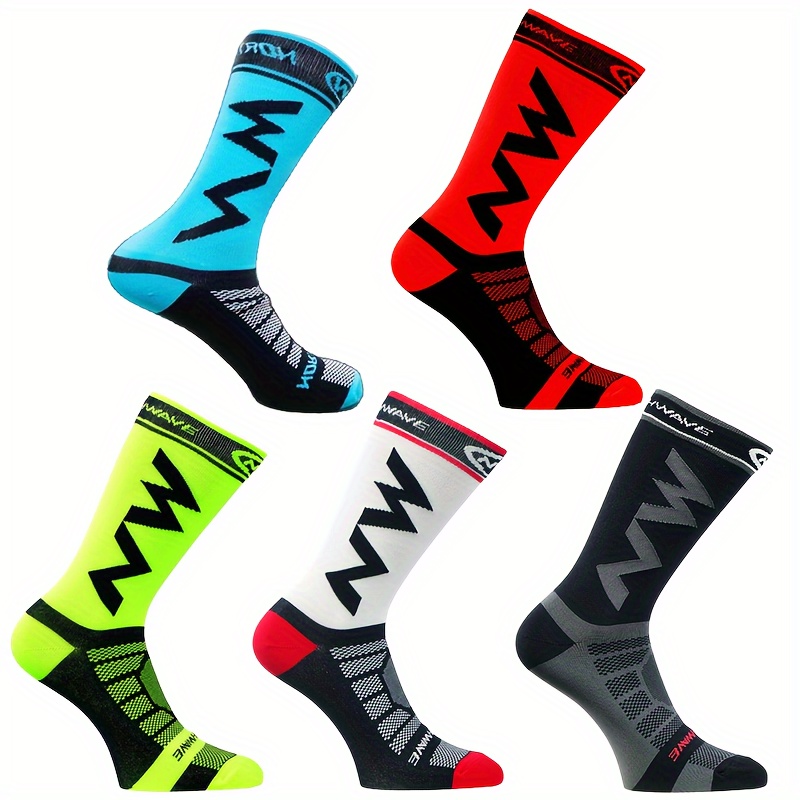 

3 Pairs/5 Pairs Men' Socks Outdoor Cycling Socks Mid-long Hiking Cycling Sports Socks