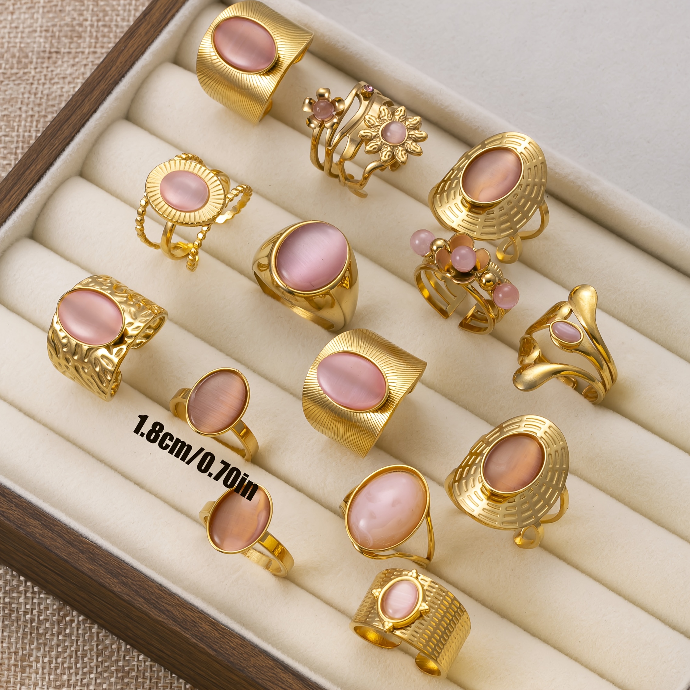 1/5/10/15 piezas anillos acero inoxidable mujer anillos Temu El