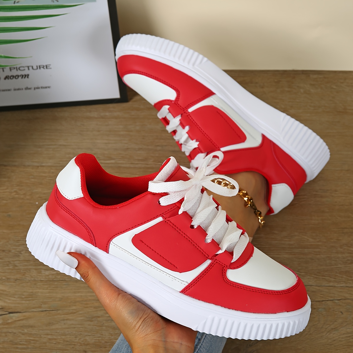 Womens red gym shoes hotsell