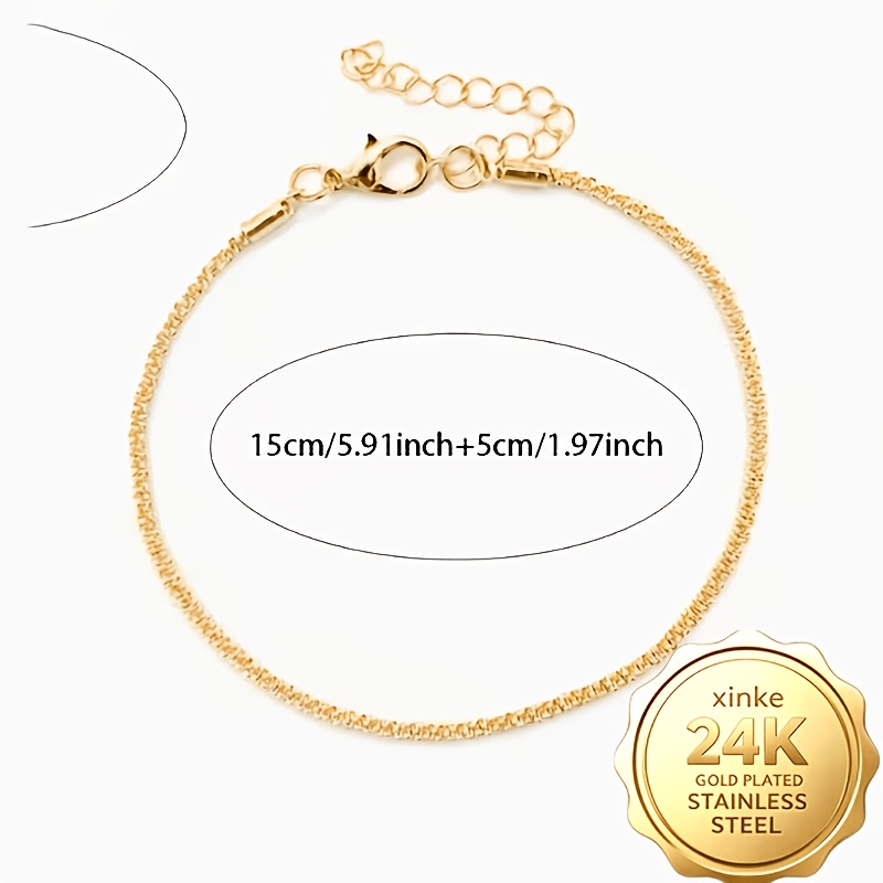 High-Quality 316 Stainless Steel Golden Bracelet