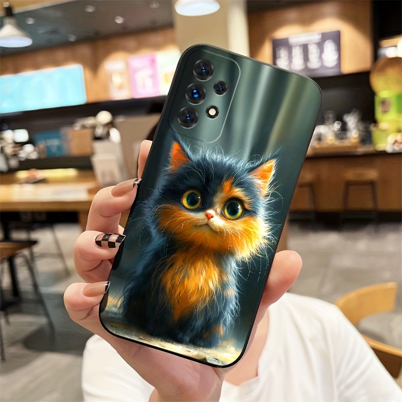 TEMU Stylish Tpu Phone Case Designed For Galaxy Models, Featuring A Cute Couple Design.