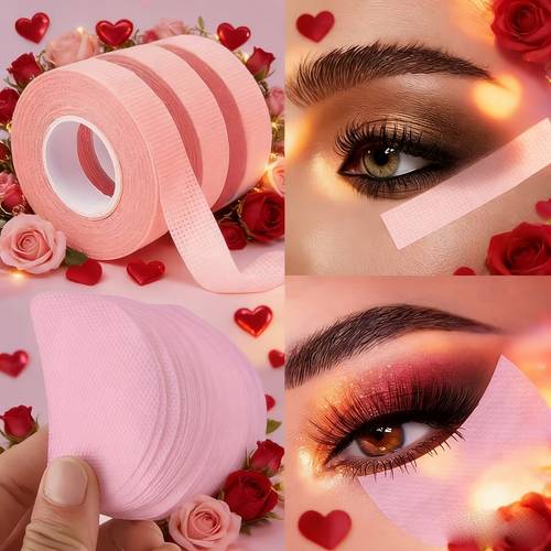 4packs eyeshadow tape set 2 packs eyeshadow tape 2packs eyeshadow stickers eye makeup protectors non woven fabric materials suitable for eyeshadow eyeliner mascara lipstick