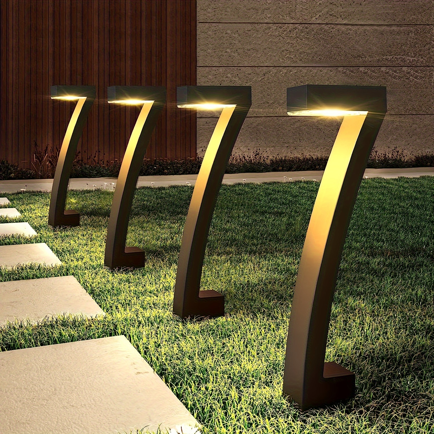 

Solar Outdoor Pathway Lights, 6 Pack Bright Outdoor Solar Lights, 12 Hrs Decorative, Auto On/off Solar Lights For Outside Landscape Path Yard Walkway Driveway