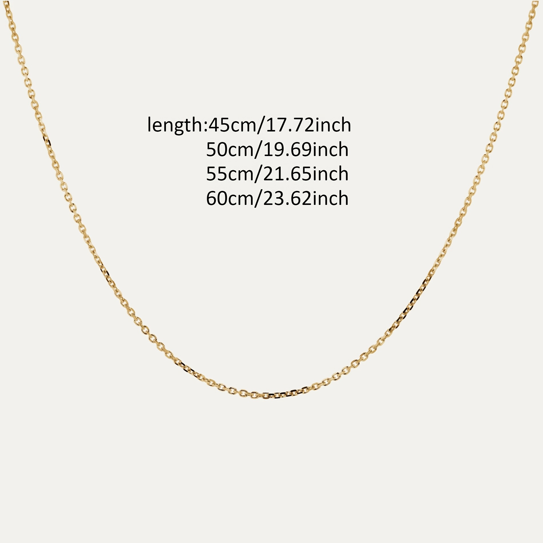 18K Gold-Plated Stainless Steel Ultra-Thin Chain Necklace, Women’s
