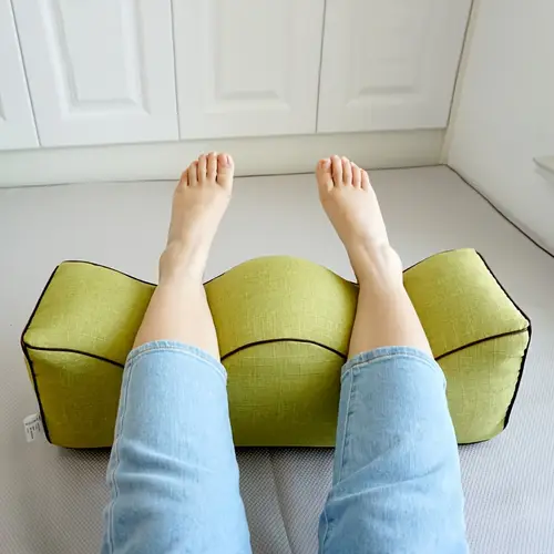 ergonomic leg elevator pillow for women compressible soft support with removable washable cover mixed colors 100 polyester filling bed couch use for circulation pregnancy pillow accessory