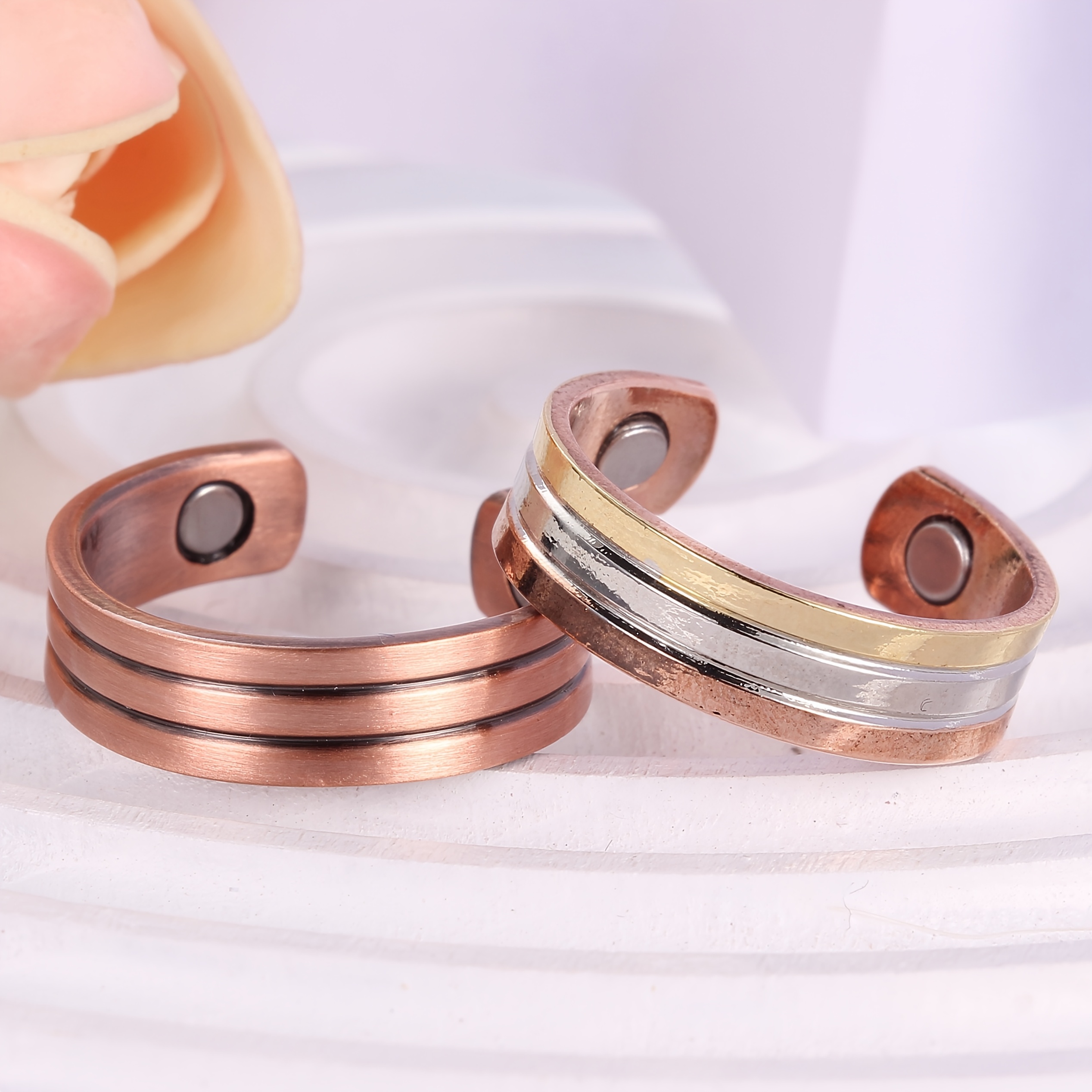 

1pc Tri- Copper For Women, Alloy , , ,