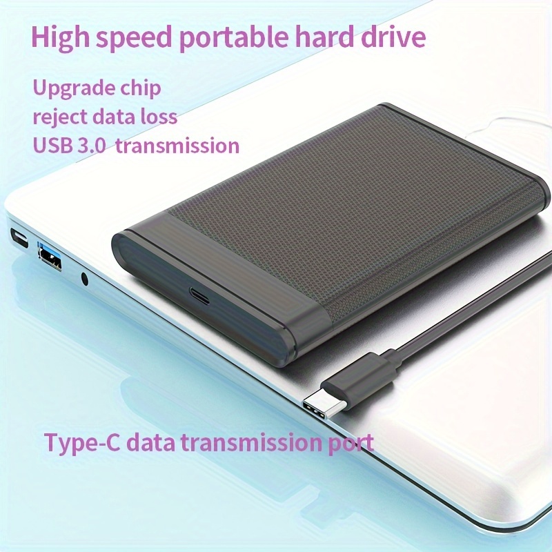 

Disque dur externe portable 500 Go/320 Go USB 3.0 et -C, de données , les ordinateurs portables, système de fichiers , , aucune de données.