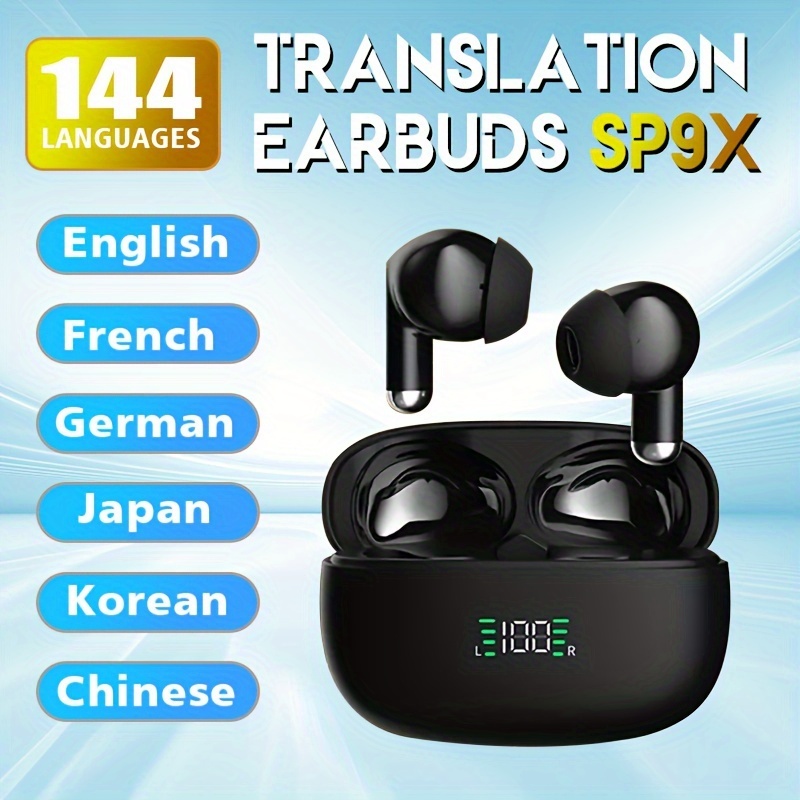 

144 Language Ai Intelligent Earphones - Real-time Translation, Global , Business Professionals, And Language - Compact, Lightweight, And