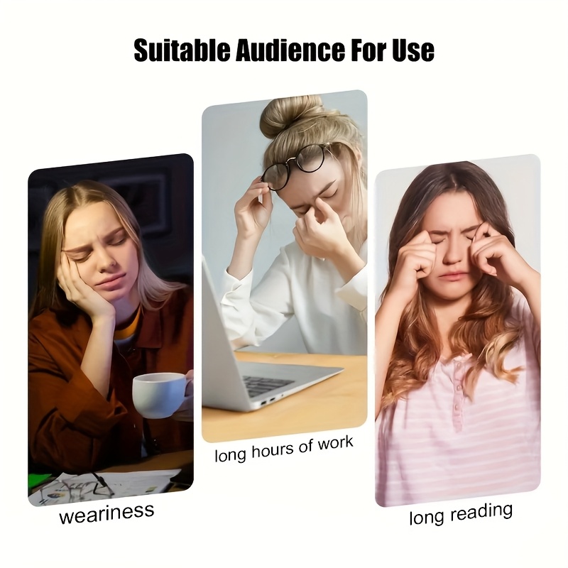 Heated Eye Mask with Vibrating Massage, Electrically Heated, Intelligent Temperature Control, Light-Blocking, with Five Different Temperatures and Time Mode Adjustments, USB Powered, Ideal Gift for Friends and Family