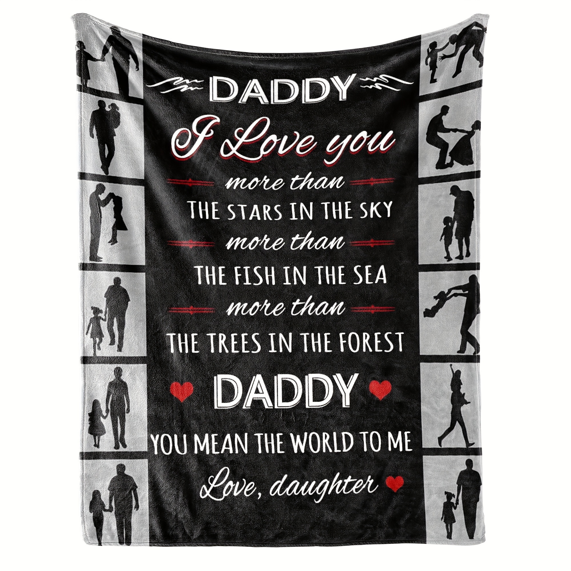 

Dad Gifts Blanket 50"x60", , Dad Gifts From Daughter, Dad Gift Ideas, , Funny Dad Birthday Gifts, Gifts For Dad Who - Blankets, Flannel Blankets