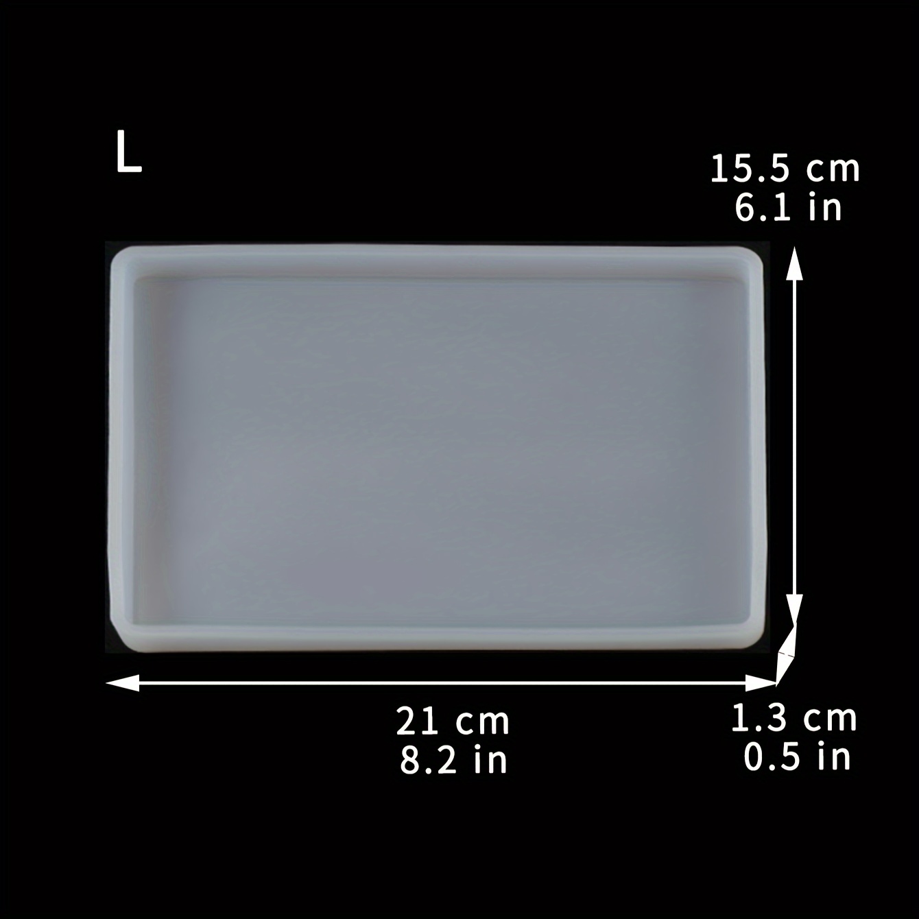 3 Types Of Rectangular Clay Plate Pendulum Table Universal Soft Silicone Mold Suitable For Production Of Coasters, Photo Frames, Bases, Etc