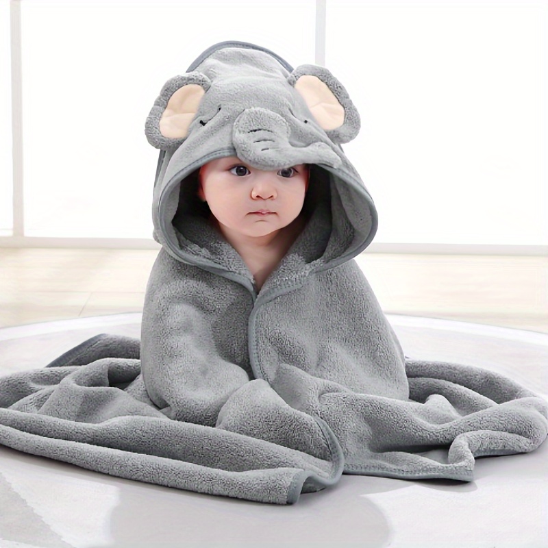 1pc Soft & Skin-friendly Children's Cartoon Bath Towel & Blanket - Multifunctional & Absorbent, Perfect For Newborns!