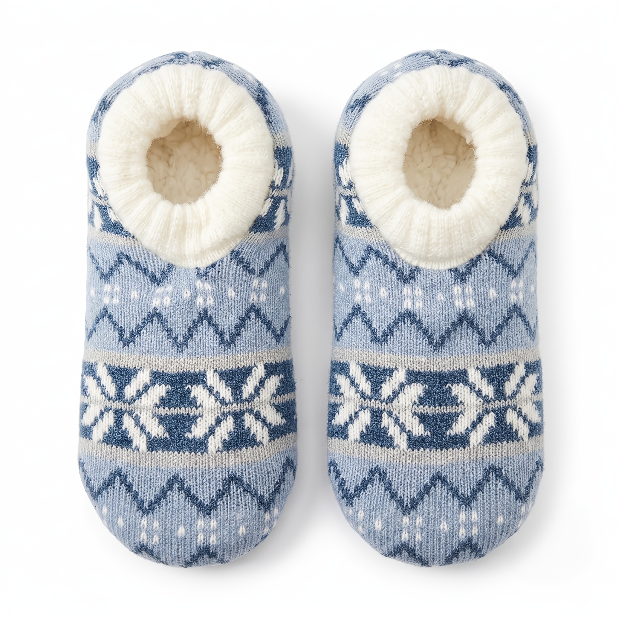 TEMU 1 Pairs Women's Leopard Print Slipper Socks, Fuzzy Socks With Grippers, Thick Warm Indoor Socks For Lounge & Relax, Women Shoes