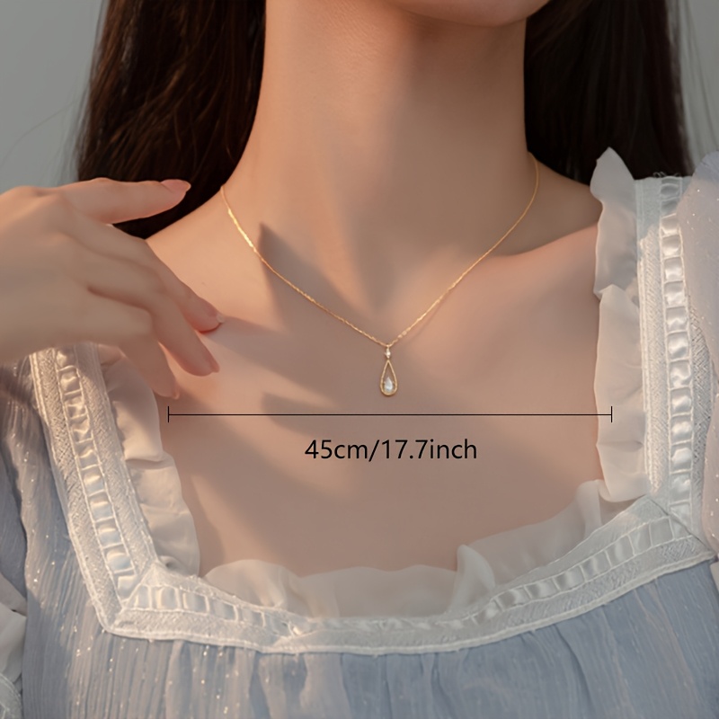 TEMU 1pc Exquisite Necklace - And Special Occasion Jewelry, Elegant Pendant, Valentine's Day/graduation/party Gift - Wear, Party Accessory, Delicate