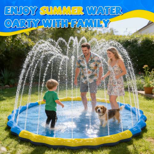 splash pad sprinkler splash play mat toys for kids water toys inflatable wading pool extra large thicker summer outdoor for 3 years children