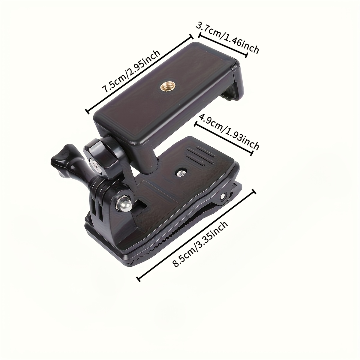Alternative view of Clip de hombro ajustable para smartphones, ideal para grabar vlogs al aire libre y transmisiones en vivo desde una…