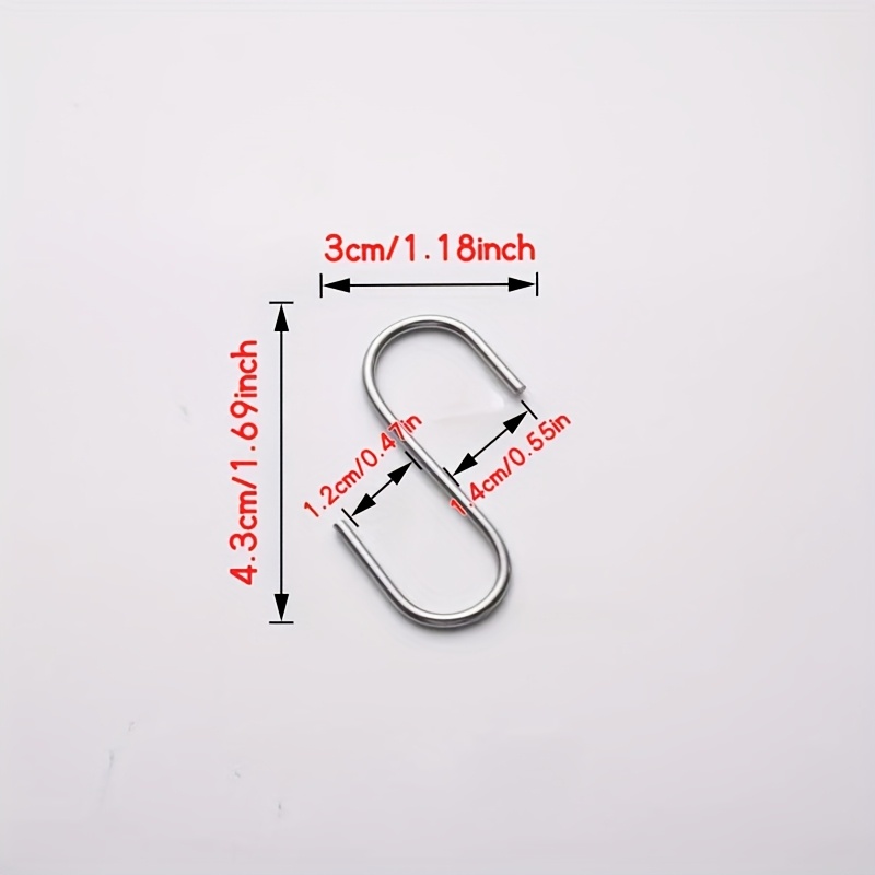 E-shop 40 Stück robuste S-Haken aus Edelstahl, Wandmontierte Organizer-Erweiterung, unverzichtbar für Supermärkte und Küchen