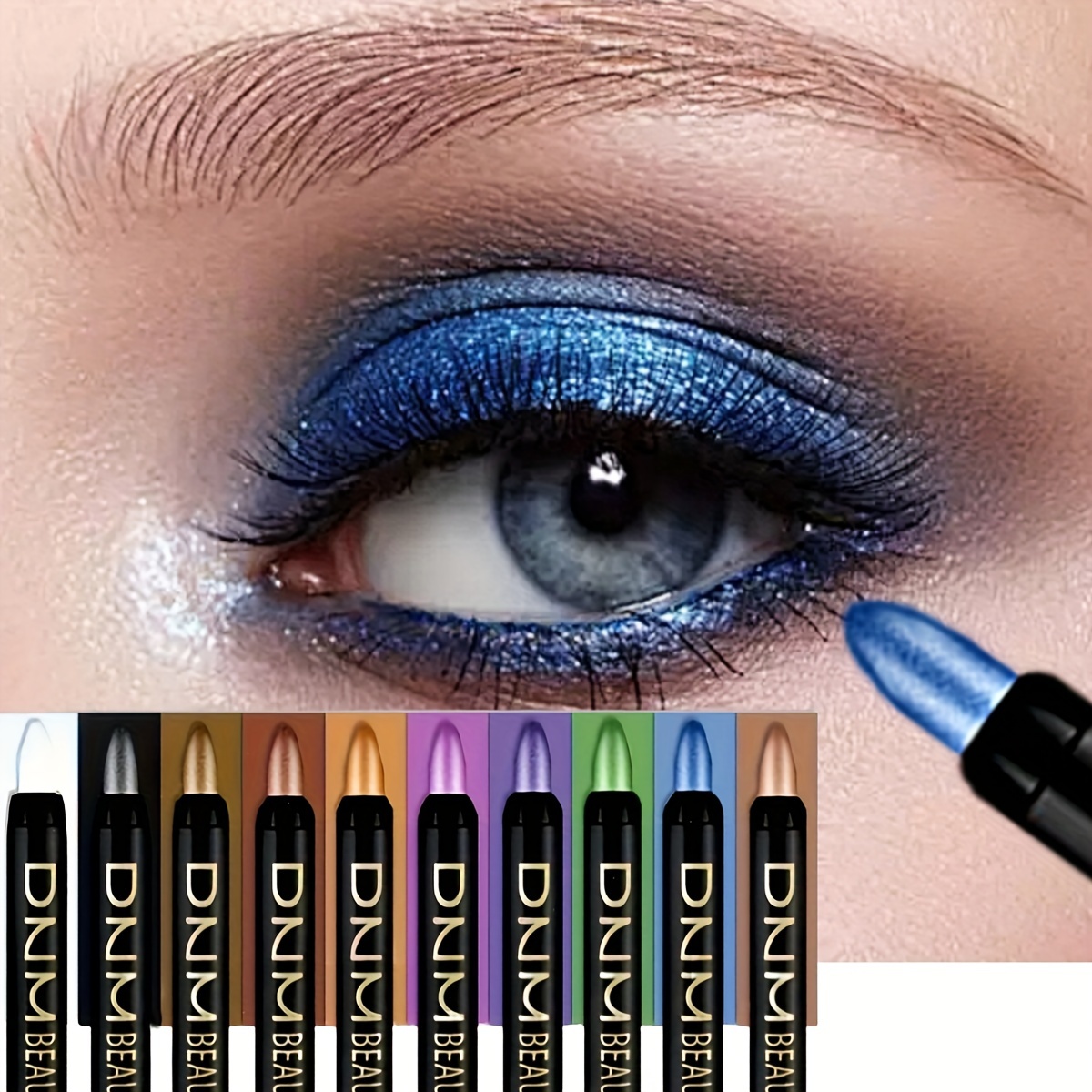 10 color waterproof eye makeup color pearlescent pen high light stick   lying pen rotating smoky eye shadow pearlescent matte eye shadow pen
