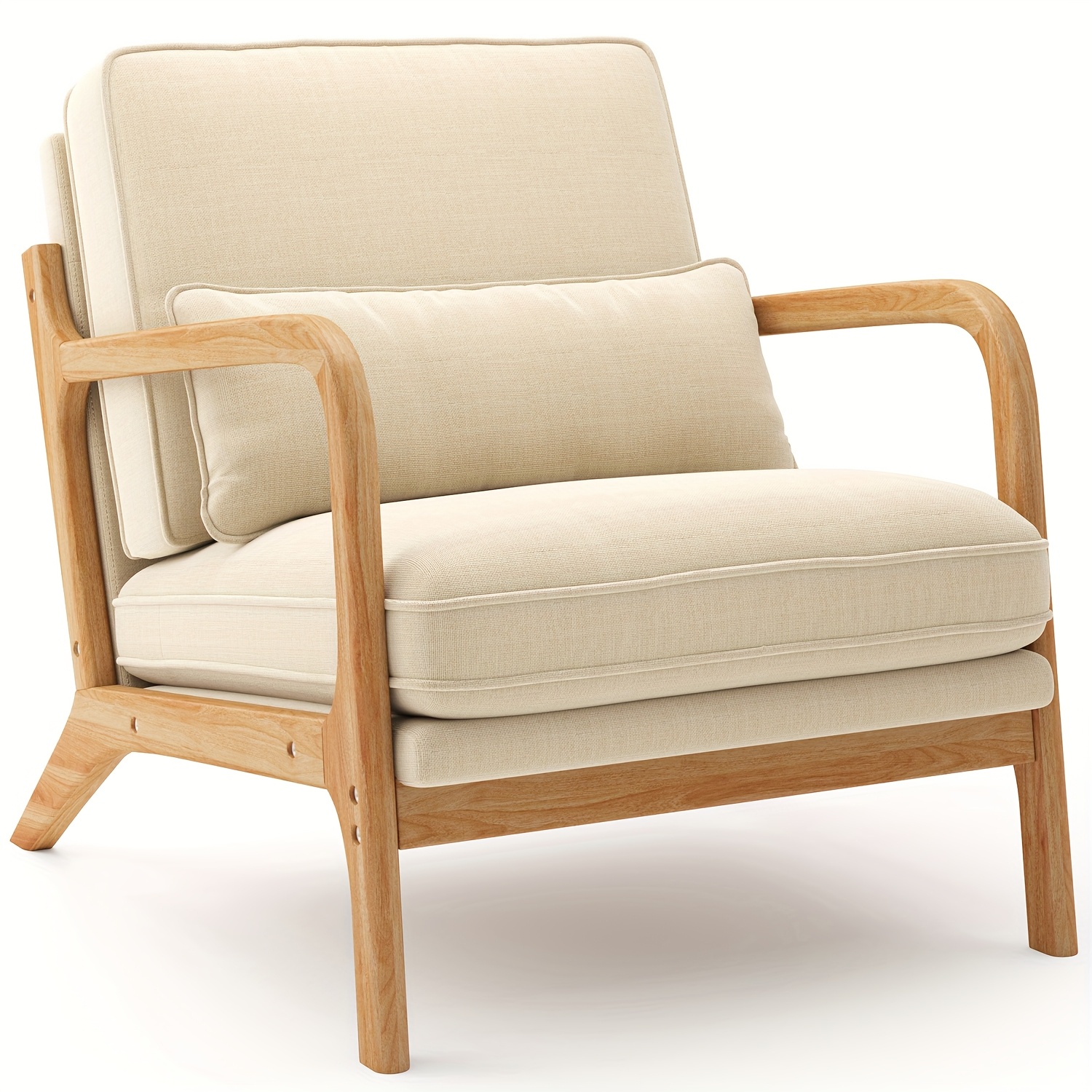 Single-seater Office Chair, Leisure Chair With Soft Cushion And Matching Throw Pillow, Suitable For Game And Room Furniture